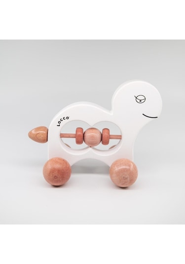 Ahşap Kaplumbağa Beyaz