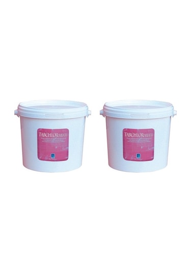 GEMAŞ 2 Adet Gemaş Tabchlor Multi 10 Kg 20 Kg %90 Tablet Klor - %90 Chlorine Multifunctional Tablets - Stabilize Triklor Tableti 200 Gr