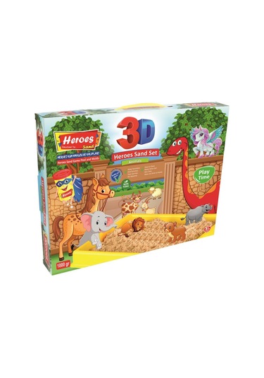 3d Kalıplı Çiftlik Hayvanları Kinetik Kum Set 1000 Gr Kum-037