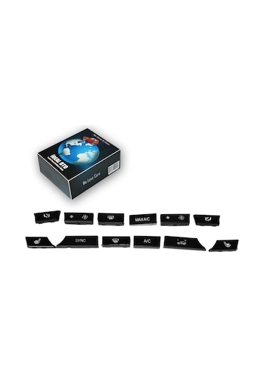 Bmw 5 F10 F11 Klima Kontrol Tuş Düğme Kapak Seti- 12 Düğme - Oem 61319328425