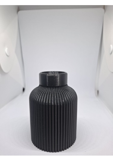 Dekoratif Mini Bohem Vazo- 5 Cm Siyah