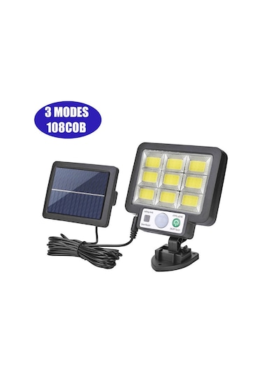 56led/72/108/117cob Güneş Enerjili Bölünmüş Duvar Lambası 3 Modlu Açık Hava Su Ge Sensörü Bahçe Acil Bahçe Aydınlatmaları 56851493