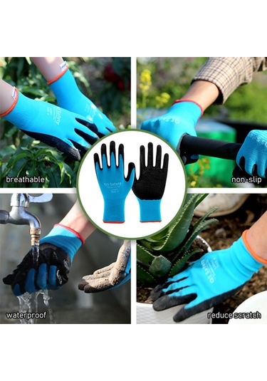 Symbee Bahçe Çalışmaları Eldiveni Nilon, Su Geçirmez, Kayma Önleyici, Dayanıklı, El Koruyucu, Ekoloji Ve Bahçe İşleri İçin S Bedeni