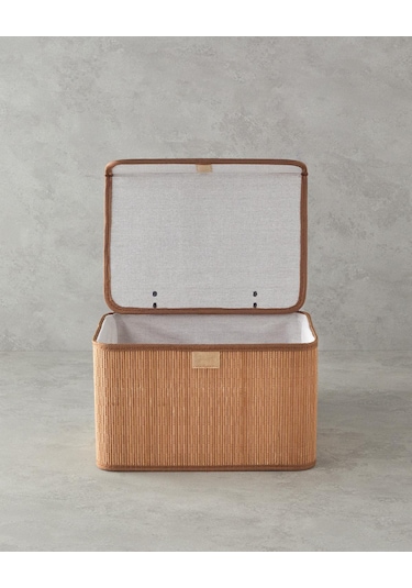 English Home Gina Bambu Saklama Kutusu Açık Kahveren 33x23x20 Cm
