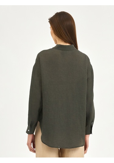 Karaca Kadın Comfort Fıt Gömlek-haki 12.25s.04.018 Haki
