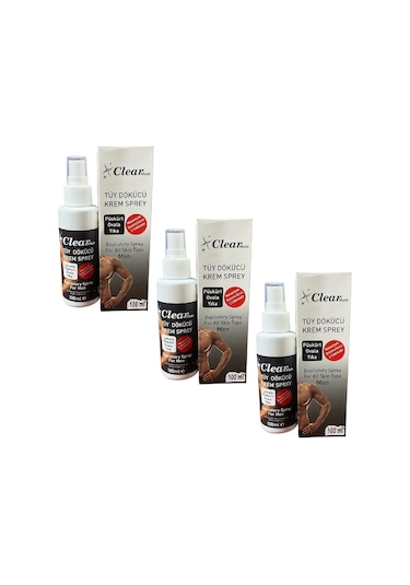 Tüy Dökücü Erkekler İçin Krem Man 100 Ml, 3adet