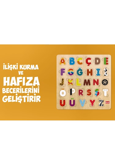 Rossie Ahşap Türkçe Alfabe  Yapboz