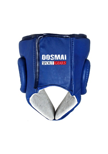 Dosmai Deri Yüz Korumalı Kick Boks Muay Thai Maç Kaskı Mavi Ko371 Mavi