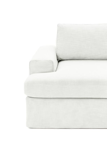 Mode Siesta Kuş Tüyü Berjer 01 Kırık Beyaz Keten Kumaş İşbir Süng Kırık Beyaz