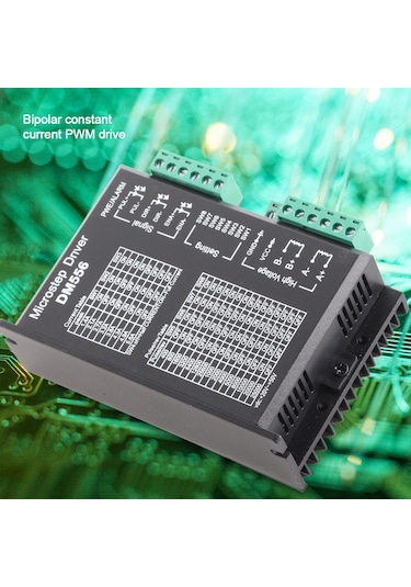 Dianziye Dm556 Bipolar Adım Motor Sürücüsü, 24-50v Dc, 1.0-5.6a Ayarlanabilir Akım, 200khz Darbe Frekansı, 42/57 Motorlar İçin