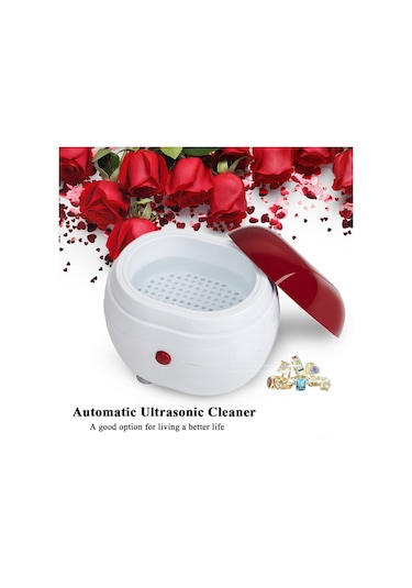 Gajeena Portatif Ultrasonik Temizleyici - Gümüş, Bilezik, Saat, Cam Temizliği - Abs Malzeme - Aa Pil Dahil Değil