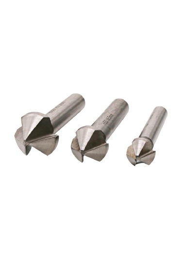 Sones 6'sı 1 Arada 90 Derece Üç Kenarlı Pah Kırma Bıçağı Ağaç İşleme Freze Kesici Pah Kırma Makinesi Delik Açıcı, Paket: Plastik Poşet Beyaz Elmas