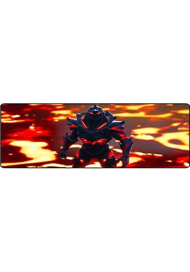 Alkese 70x30 Cm Ruin Desenli Dikişli Kaydırmaz Tabanlı Oyuncu Mouse Pad