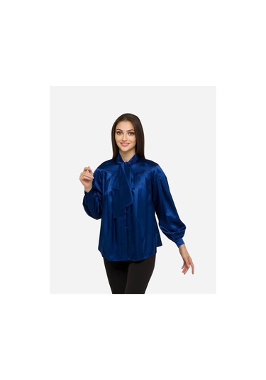 Kadın Şık Yeşil Kadın Bluz Frn1113 Lacivert