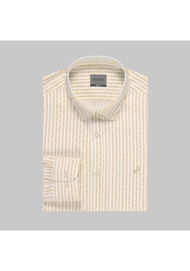 Sarar Artos Interview Slim Fit Erkek Gömlek 3174539 Kahve