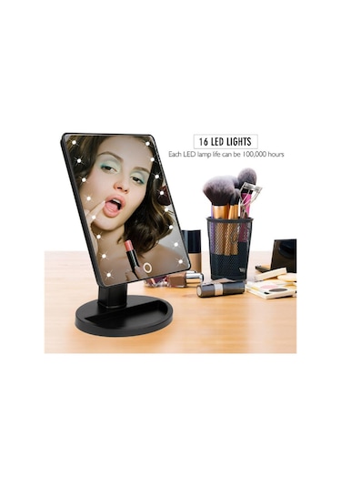 Sones Taşınabilir Led Dokunmatik Sensörlü Ayna Lamba Masaüstü Dolgu Işığı Beyaz