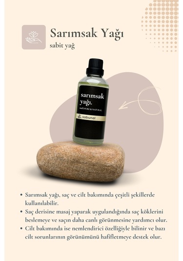 Sarımsak Yağı 100 Ml - Saç Bakım Yağı