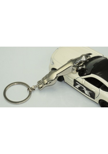 Dk Jaguar Uyumlu Panther Logo Krom Metal Çift Yön Anahtarlık