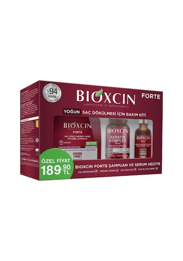 Bioxcin Forte Keratin Complex 500 MG 60 Tablet + Şampuan 300 ML + Serum 50 ML