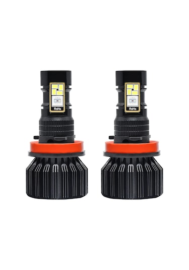 Tenfowee F0069 Ev23 H8/h9/h11 Uyumlu Bluetooth Kontrollü Su Geçirmez Rgb Led Sis Farı - 8000lm Parlaklık