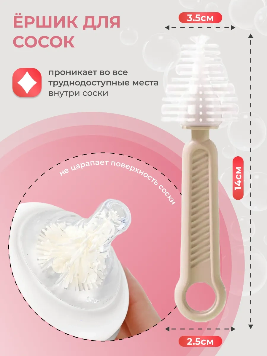 Cheremashka Bebek Biberon Ve Emzikleri İçin Silikon Fırç 418183701