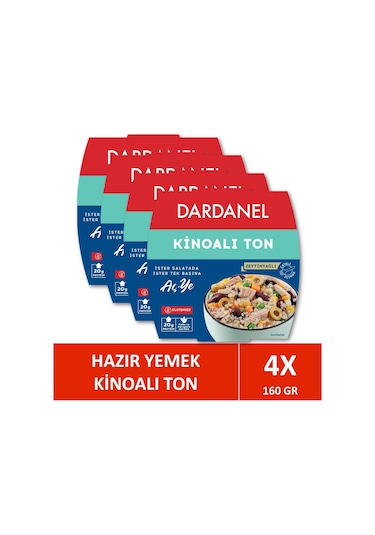 Dardanel Aç Ye Kinoalı Ton Balığı 4 x 160 G