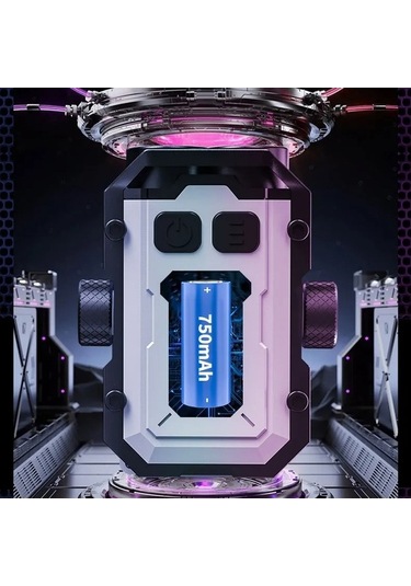 Novahub E-smarter Ysd01pro Mini Anahtarlık Işık, Beyaz, Jiroskop Alt Manyetik Kapak Klipsli Beyaz