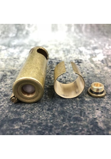 Vintage Benzinli Fişek Görünüm Muhtar Çakmağı Metal