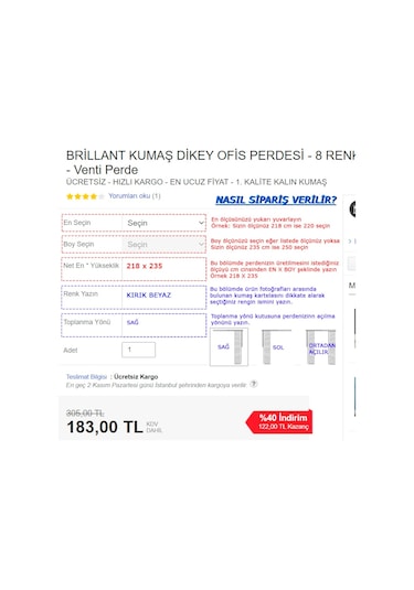 Blackout Dikey Stor Perde Güneş Geçirmez Karartma Perde Venti