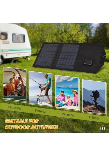 Pazly 7w Katlanabilir Taşınabilir Güneş Paneli Yüksek Verimli Usb Bağlantılı Güneş Modülü