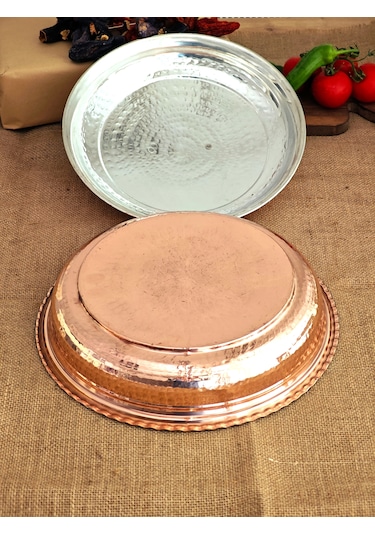 Bakır Karnıyarık Tencere 30 Cm