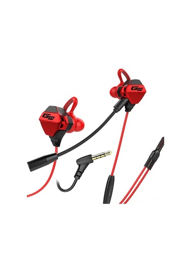 Kırmızı G10-a Oyun Kulaklığı 3.5mm Mikrofonlu, Ses Kontrol, Stereo, Gürültü Engelleme, Ps4/xbox/pc Uyumlu