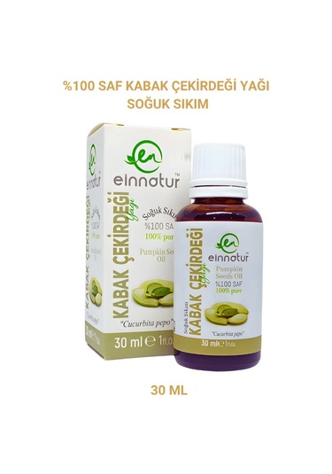 Einnatur Kabak Çekirdeği Yağı %100 Saf Soğuk Sıkım 30 ML