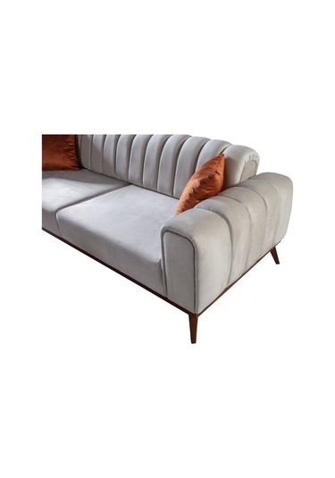 Velar Yataklı Kanepe Babyface Krem Krem