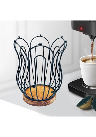 Suntek Kahve Pod Tutucu Istasyonu Organizatör Siyah-yükseltmek Siyah Yükseltmek