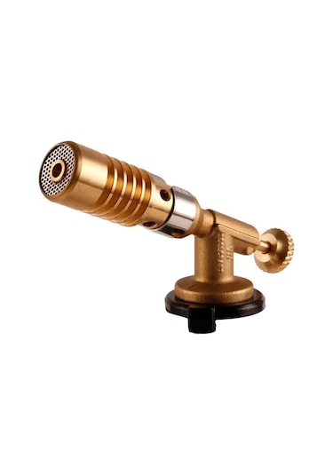 Symbee 1300 C Isıtma Ateşli Midi Gaz Torchu, Bronz Malzeme, Ateş Miktarı Ayarlanabilir, 360 Döner, Fırın, Welding, Mutfak Kullanıma Uygun Çok Renkli