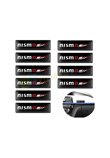 Nissan Nismo Kapı Kolu Torpido Ayna Damla Sticker Etiket