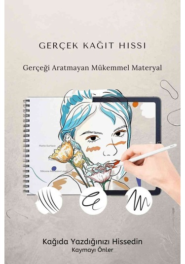 İpad 11. Nesil 2025 A16 Çip Uyumlu Paper-like Gerçek Kağıt Hissi Tablet Ekran Koruyucu