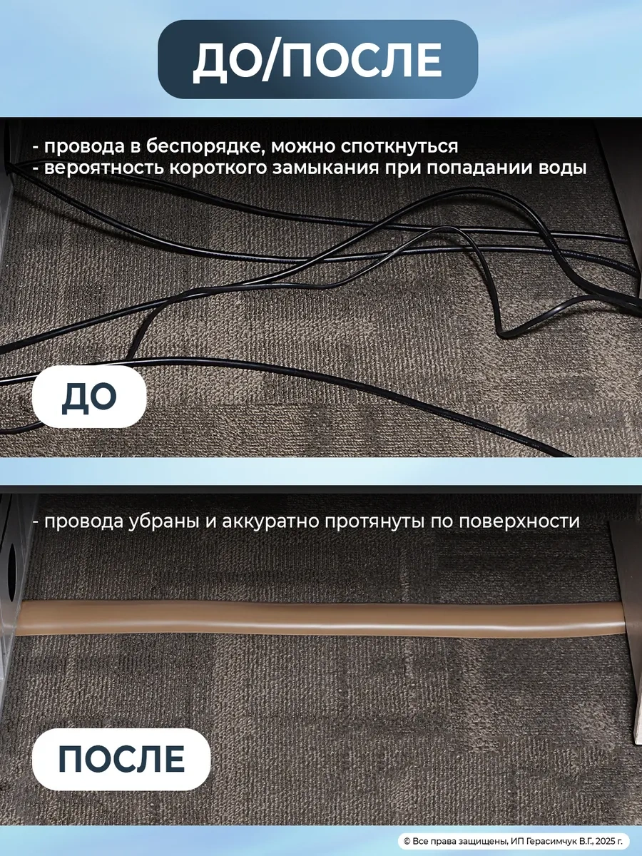 Amodecor 6m Beyaz 20 8mm Kendinden Yapışkanlı Kablo Oluğu 299459897