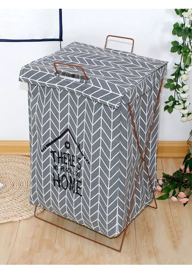Home Set Katlanabilir Dikdörtgen Çamaşır Ve Eşya Saklama Sepeti 180459206 Gri
