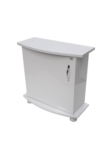 Kanki Pet Bombeli Beyaz Akvaryum Sehpa 65 CM