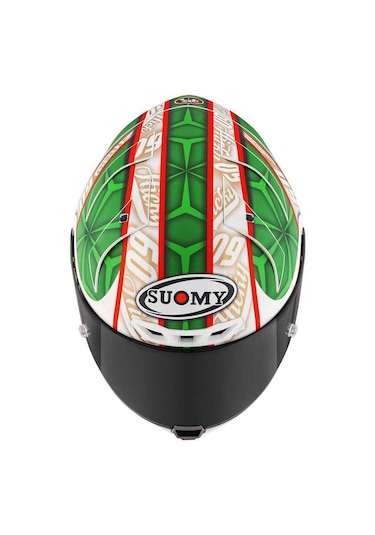 Suomy S1-Xr Gp Hıckman Edition 2023 Kapalı Kask Mat Beyaz - Yeşil
