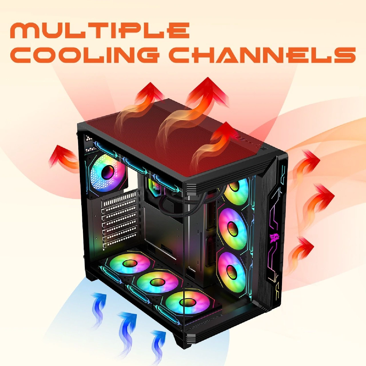 Gameagle Storm Bilgisayar Kasası / 850w +80 Power / 360 Sıvı Soğutma Siyah