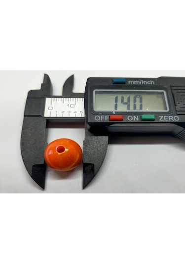 Amber Janjan Boncuk 14 Mm Dar Delik