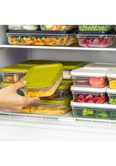 Ceronni Alfa Saklama Kabı 4lü Set No: 1 Yeşil Yeşil