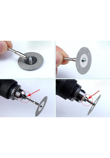 Dremel ve Döner Cihazlar Için 30Mm Dairesel Kesme Elmas Disk