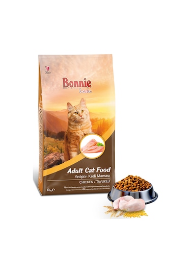 Bonnie Tavuklu Yetişkin Kedi Maması 10 KG