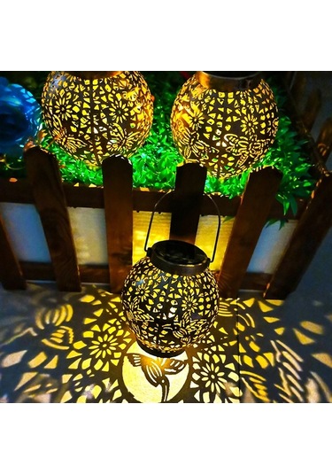 Pazly Veranda Çim Küresel İskelet Projeksiyon Lambası Metal Model L6343-3 Diğer Ürünler Diğer