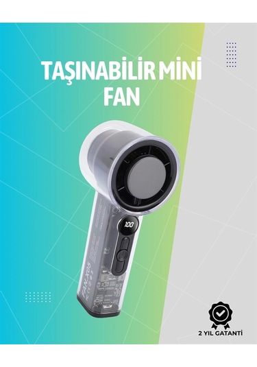 Mini El Fanı 3000mah Pil Type-c Şarj Girişi Kompakt Ve Hafif Tasarım