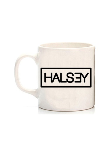 Halsey Iki Tarafı Baskılı Kupa Bardak Çok Renkli